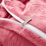 床裙四件套1.2色蕾丝法兰绒床罩 2米秋冬季纯1.5新款法莱绒 1.8其