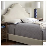 美式乡村欧式床复古新古典布艺双人软床小户型铆钉床样板房床包邮