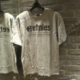 7折66香港代购i.t ETNIES 16春夏男街头箭头字母LOGO圆领短袖T恤