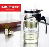 KAMJOVE/金灶正品TP-765飘逸杯泡茶壶耐热玻璃茶具套装过滤花茶杯