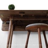 实木橡木可折叠餐桌椅小户型简约创意日式北欧长方形家用原木饭桌