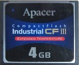 Apacer 宇瞻 CF卡4G 军工业宽温级 军工 高耐温差 CF卡III包邮