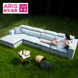 ARIS爱依瑞斯 现代简约大小户型可拆洗布艺沙发转角沙发WFS—13