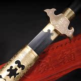 清剑纯铜雕刻传统宝剑 龙泉正宗硬剑长剑 镇宅辟邪装饰剑 未开刃