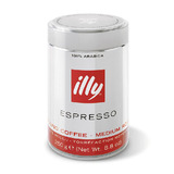 【天猫超市】意大利进口咖啡粉illy浓缩咖啡粉中焙250G/罐