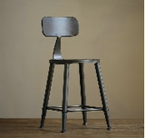 ae吧台椅高档个性金属吧台凳椅塑料酒吧椅创意简约高脚吧椅