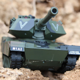 六一儿童玩具遥控坦克车美国M1A2坦克充电遥控永行坦克可发射子弹