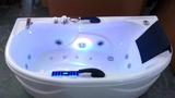 长方形浴缸椭圆形浴盆双拉手1.5米智能家用成人按摩冲浪泡泡浴缸