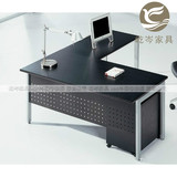 L型办公桌主管桌黑色老板桌大班台经理桌电脑桌书桌厂家直销便宜