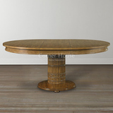 Corner House|高端定制家具|欧法式新美式新古典实木变形餐桌圆桌