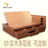 储物床高箱床收纳床抽屉床1.5米1.8米欧式床双人床榻榻米床板式床