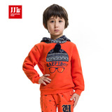 JJL KIDS季季乐休闲套头男童纯棉新款纯色儿童B类卫衣BQY53182