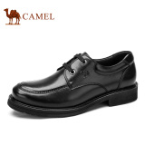 Camel/骆驼男鞋春季新款男士圆头商务休闲皮鞋系带皮鞋