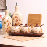 创意陶瓷调味罐韩式调味盒瓶调料罐盒瓶盐罐套装厨房用品用具
