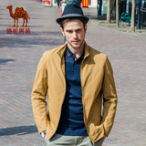 骆驼男装2015春装新款夹克男男士日常休闲立领jacket外套男