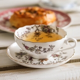 赤雀彩色版下午茶茶具骨瓷咖啡杯咖啡陶瓷杯欧式咖啡杯送礼