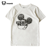 熊猫本 2016夏季短袖男米老鼠米奇t恤Mickey印花卡通日系圆领T恤