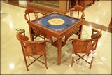 红木花梨木餐桌麻将桌两用全实木仿古四方桌八仙桌休闲茶几棋牌桌