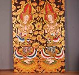 泰国进口工艺品工艺画金箔装饰画手工彩绘柚木佛像画金箔人物挂板