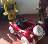 厂家直销2015新款3D赛车液晶屏游戏机马儿童投币电动摇摇车摇摆机