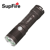 SupFire 26650充电式强光手电筒L5 进口L2 LED远射充电中间开关