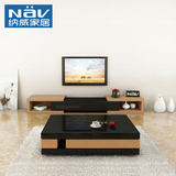 纳威 电视柜茶几组合 现代简约时尚小户型电视机柜子地柜FB5505