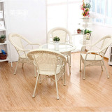 家具：C308椅+B807桌子白色藤椅：全疆包邮，乌鲁木齐免费送货