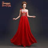 婚礼敬酒服新娘结婚旗袍礼服女长款夏季红色中式改良时尚显瘦旗袍