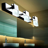 现代简约LED镜前灯 浴室防水防雾创意卫生间化妆台不锈钢镜柜灯具