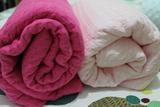 外贸纯棉华夫格提花盖毯线毯夏凉毯床盖毛巾毯床单沙发巾多功能