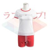 LoveLive！日本学生体操服校服运动服制服 μ's 短袖T恤 动漫衣