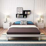 实木床榻榻米床双人床1.51.8松木儿童床木板床单人床1.2米硬板床