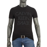 2015秋冬CK jeans专柜正品男款时尚短袖T恤4AFK206 原价650