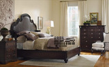 美式欧式原单头层牛皮橡木床婚床韩式方床实木床软包床软床真皮床