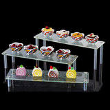 亚克力三层点心架自助餐蛋糕分层点心座食品展示架小吃甜品冷菜架
