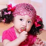 韩版宝宝发带女童发饰假发儿童头饰韩国婴儿发带卷发拍照款