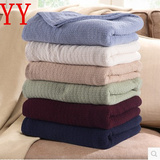外贸宜家RLL全棉线毯沙发垫办公室盖毯针织加厚盖毯空调毯床毯子
