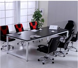 简约会议桌实木办公桌椅组合电脑大班台长条桌职员培训洽谈桌定做
