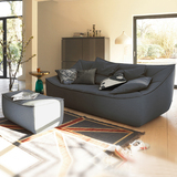 乳胶羽绒双三人布艺沙发小户型沙发组合北欧宜家日式沙发简约现代