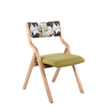 现代简约北欧日式实木餐椅曲木椅折叠椅靠背扶手可拆叠椅
