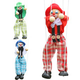 2个包邮中国民间特色手工艺小丑提线木偶拉线玩偶儿童玩具送老外
