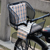 高护栏儿童坐垫加厚棉棚单蓬自行车电动车宝宝后座椅加大家粗加