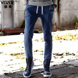 YOZOE卫裤男运动裤 韩版修身学生针织裤男士加绒加厚小脚裤青少年