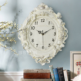 欧式创意天使挂钟 挂表客厅田园个性欧式墙面艺术装饰钟摆挂时钟