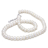 如怡 淡水白色珍珠项链送妈妈母亲节日礼物礼品女士颈链多款可选