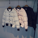 羽绒棉服 女 短款2015冬装韩国学生修身面包服棒球服女棉衣外套