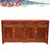 红木家具 中式仿古古典家具 老挝大红酸枝实木储物柜 餐厅餐边柜