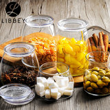 Libbey/利比无铅玻璃密封罐 防潮厨房小工具透明食品储物罐奶粉瓶
