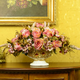 欧莱雅创意花瓶欧式仿真花套装家居家饰餐桌玄关摆件假花干花饰品