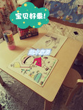 出口实木制儿童幼儿园亲子园幼教班宝宝画画游戏手工学习吃饭桌椅